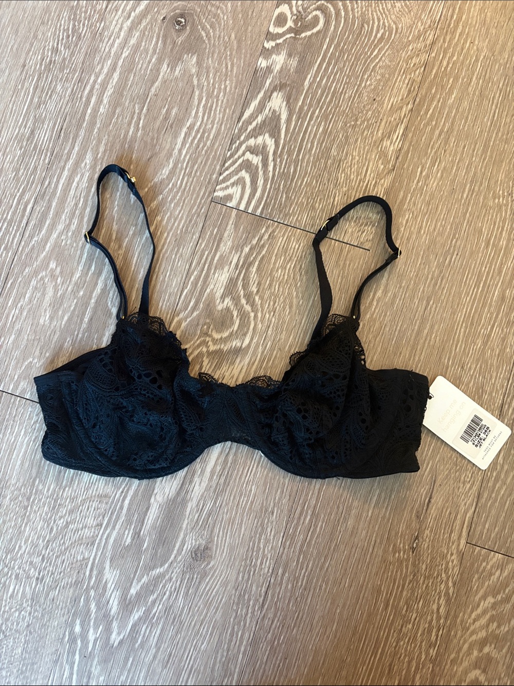 Lively Black Lace Underwire Balcony Bra
